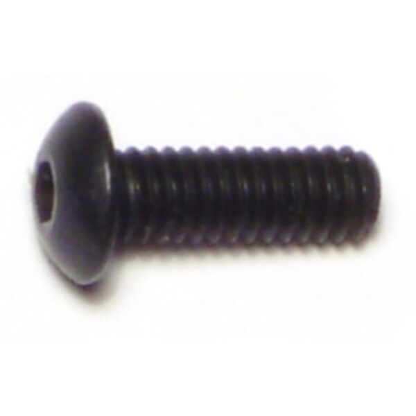 Midwest Fastener #8-32 Socket Head Cap Screw, Button, Plain Steel, 1/2 in Length, 20 PK 67543 - main